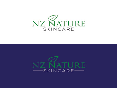 NZ NATURE Logo branding branding design design logo logos luxury logo minimal typography unique vector