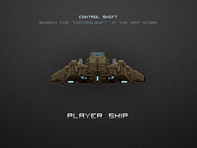 Control Shift IPhone Game Player Ship game iphone pixel sprite