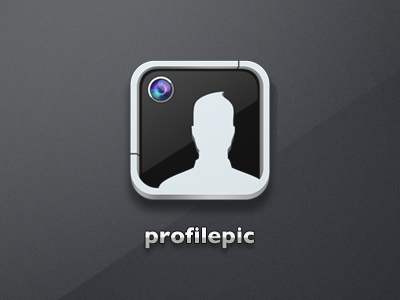 ProfilePic iPhone app icon app camera glossy icon iphone lens profilepic