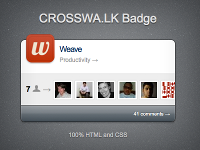 Crosswalk App Badge app badge crosswa.lk css iphone