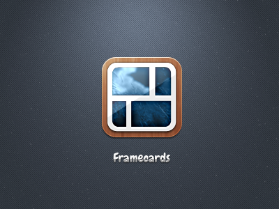 Framecards iPhone Icon denim frame icon iphone polaroid wood