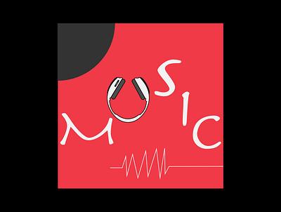 Music - Connecting Souls bluetooth bose branding dribbble free headphone ilustrator invite logo minimal music retro ui ux