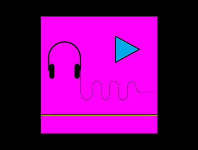 Music - Guilty Pleasure black bose calarts california institute color colour design free headphone icon ilustrator invitation logo love music pink pleasure retro ui ux