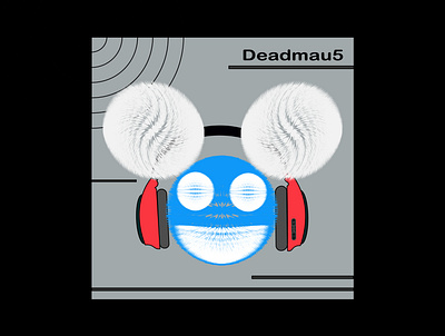 Strobe beats black bose branding deadmau5 deadmaus design dj dribbble free headphone illustration art illustrator invitation invite logo minimal music ui ux