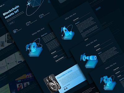 Landing page design for Blockchain Agency StartUp branding design inspiration ui web