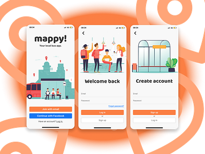 Mappy Login Flow