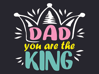 Father's Day Lettering Design. Printing For T Shirt, Banner etc. 3d animation app branding design flat graphic design icon illustration illustrator logo motion graphics shirt design shirts t shirt typography ui ux vector