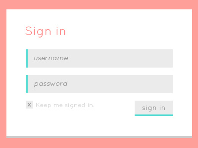 Flat Sing In Form flat login login form metro sign in sign in form