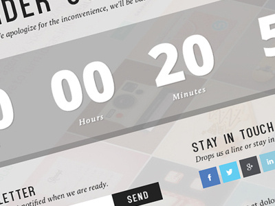 Flat Coming Soon Template flat flat design coming soon template web site web web design ui ux uiux