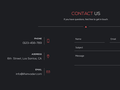 Freebie // UI Element: Minimal Contact Form contact contact form element free freebie psd ui