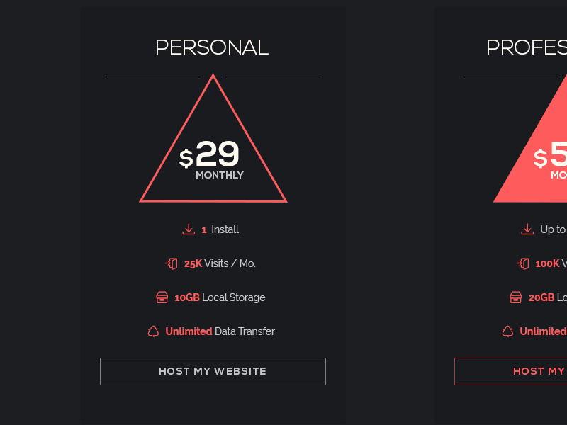 Freebie // UI Element: Minimal Pricing Table freebie free ui element psd pricing table price