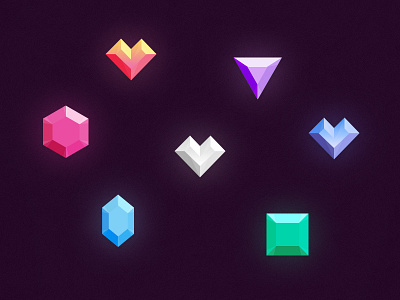 Freebie // Icons: Gems & Diamonds