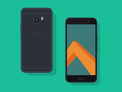 Freebie // Mockup: Flat HTC 10 android design download flat free freebie graphic htc htc10 mockup psd web