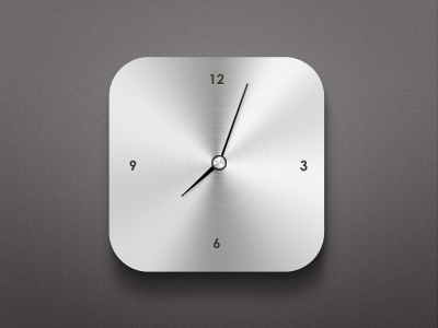Modern Clock Widget free freebie psd clock widget modern minimal