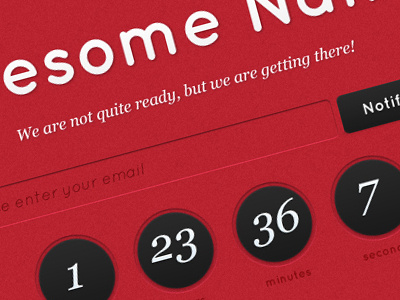 Coming Soon (PSD) web freebie free psd coming soon template
