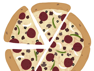 Cheesy love cooking design food illustration illustration kitchen pizza