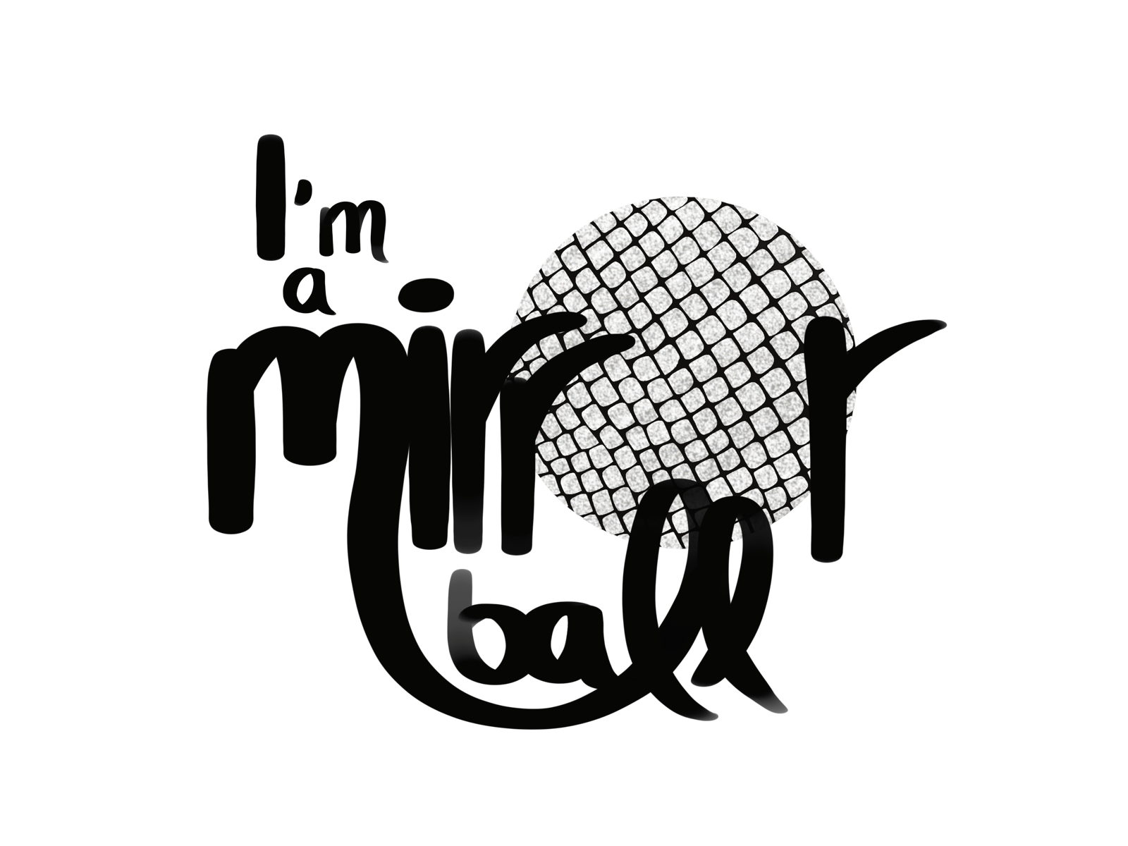 Mirrorball. Lyrics logo by Ingrid Robles on Dribbble