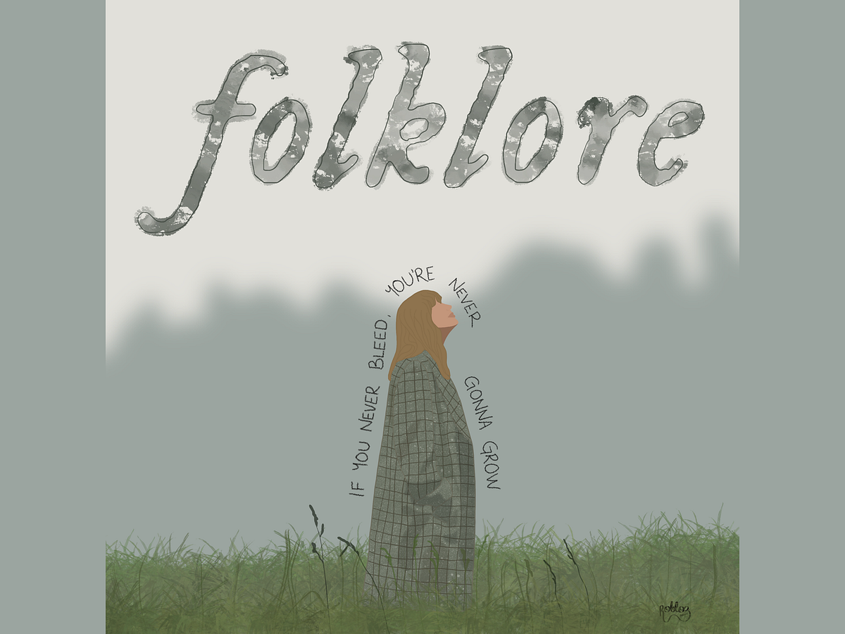 Folklore. Album art by Ingrid Robles on Dribbble