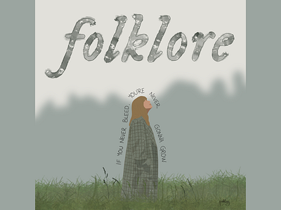 Folklore. Album art album art album cover design flat portrait folklore illustration landscape illustration lettering lettering art logo lyrics music photo illustration portrait illustration taylor swift