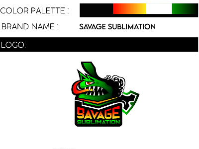 Savage Sublimation illustration inspiration logo logo design logo designer logo ideas logo inspiration logos mascot tahsin nihan unique logo