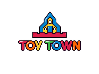 Toy Town child logo colorful logo design fun logo inspiration inspiration logo design symbol logo designer logo inspiration logos tahsin nihan toy logo ideas unique logo vector website logo