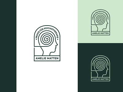Praxis für Psychotherapie | Amelie Matten branding graphic design inspiration logo logo design logo designer logo ideas unique logo