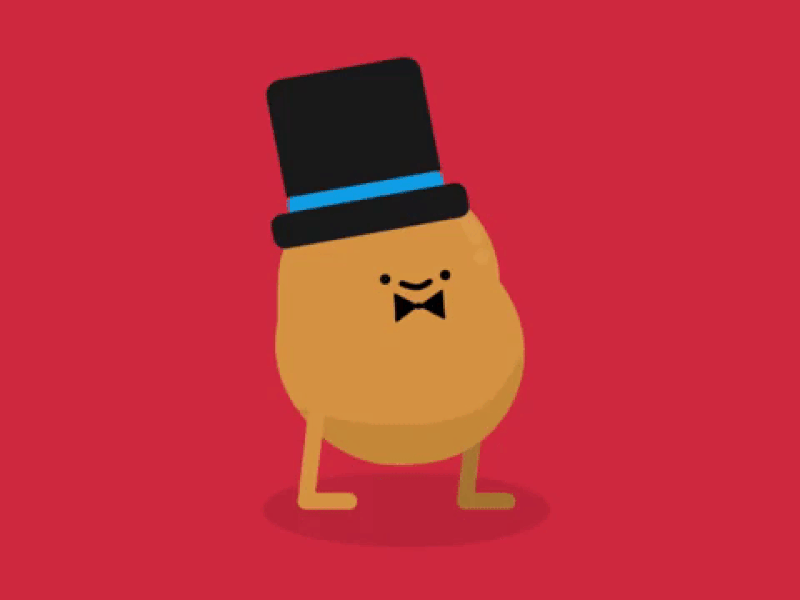 fancy potato aftereffects animation animation 2d fancy fashion food potato vector