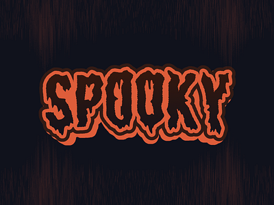 halloween portrait - spooky art artwork concept design halloween illustration illustrator cc logodesign orange spooky typeface vector