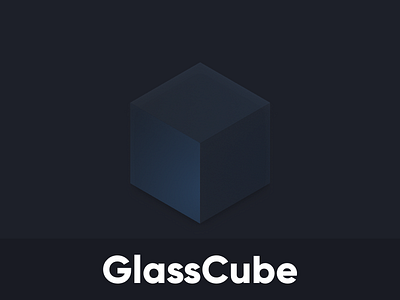 GlassCube Exploration art artwork branding concept design figma glass glassmorphism graphic design illustration logo skeuomorphism vector