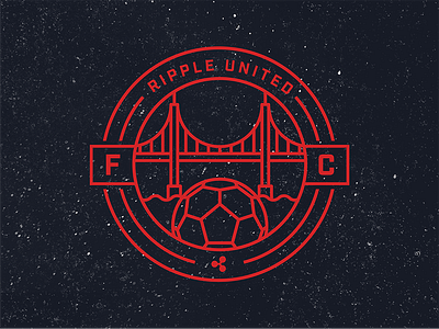 Ripple Soccer Crest (San Francisco Team) crest crypto cryptocurrency football golden gate bridge logo ripple san francisco soccer xrp