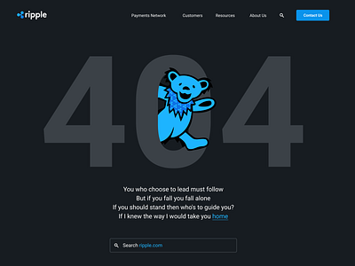 Ripple 404 Page