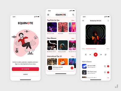 Music Player App - UI Design audio app figma minimal design mobile app music app music player app product design ui ui design