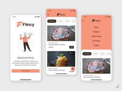 Food Delivery App - UI Design figma food app minimal design mobile app mobile design ui ui design