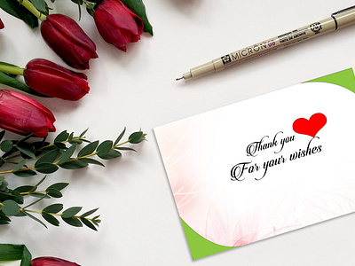 thankyou card design