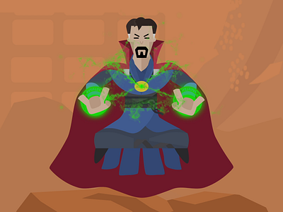 One animation dr strange illustration marvel motion graphics mr. flowers