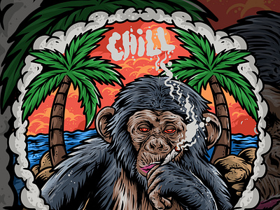 Monkey smoke weed