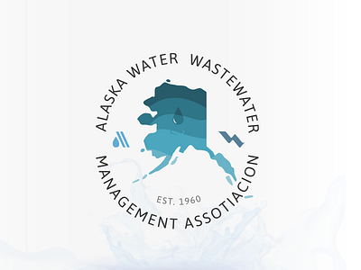 AWWMA - Logo alaska branding design logo logo design minimal minimalist vector water