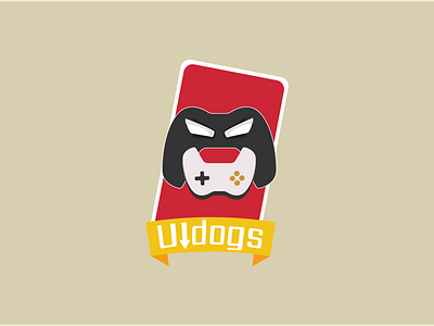 U-dogs - Logo branding card cards design dog gaming icon logo logo design minimalist