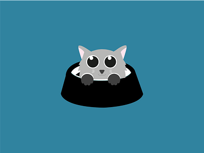 Kitty surprise - Illustration animals cat design illustration minimal vectorart