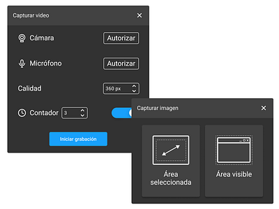 Capture image & video functionality design illustration ui ux