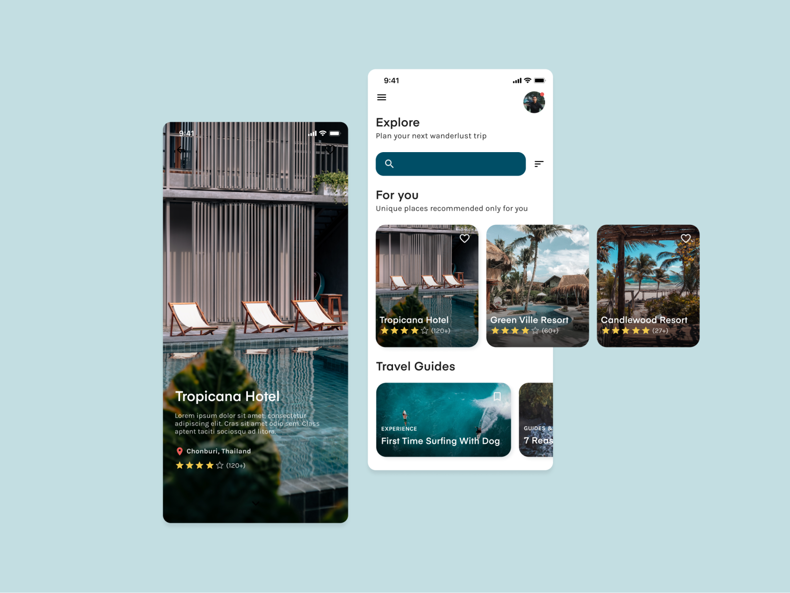 OTA Application Design by Nuttakan C. on Dribbble