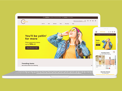 Mirror Responsive Design branding design logo ui ux