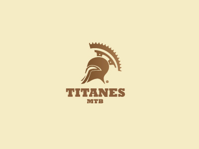 Titanes bike helmet logo mountainbike titan warrior