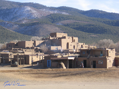 Taos Village Dec 2008 Signed MM photography