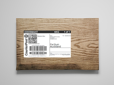 Woodgrain Envelope Package branding design illustration minimal packaging
