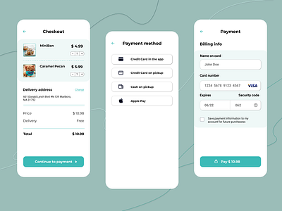 Credit Card Checkout app checkout clean creditcard dailyui dailyuichallenge design mobile mobile design ui ux