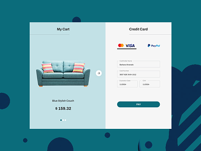 Credit Card Checkout : Daily UI #002 checkout dailyui ecommerce shopping website
