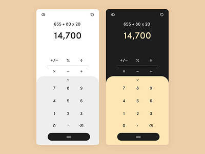 Calculator : Daily UI #004 calculator dailyui mobile app ui