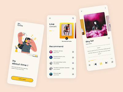 Music Player Design : Daily UI #009 app dailyui mobile music player ui