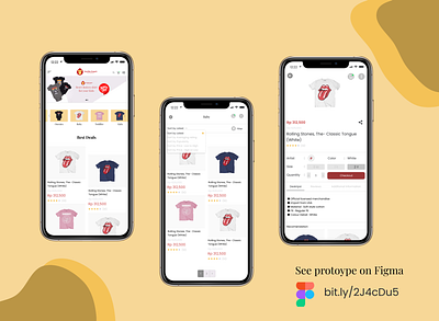 Mobile view for Gorillacoachid company design daily ui design e commerce mobile design t shirt app ui